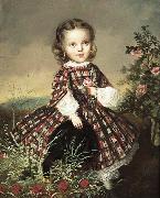 unknow artist Francisca Keban geboren 27.Januar 1858, gemalt 2.Dezember 1861 oil painting reproduction